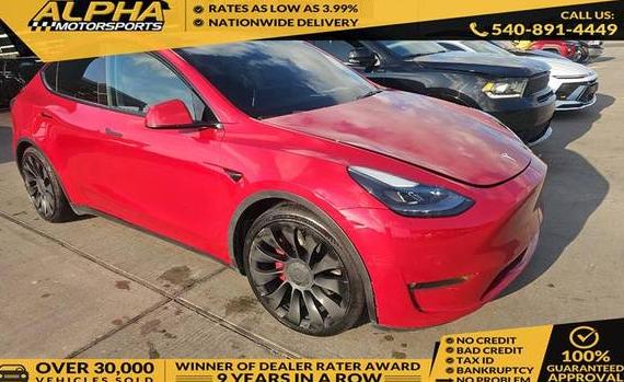 TESLA MODEL Y 2022 7SAYGDEF3NF344078 image
